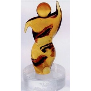 Large Glass Dancing Figure Award