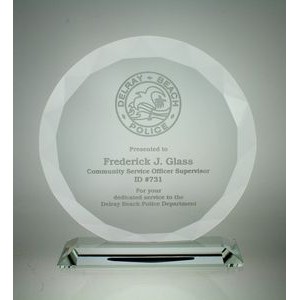 Starfire Glass Golf Sunflower Award (6"x6"x½")