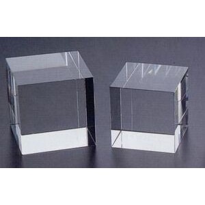 Optic Crystal Cube (1 9/16