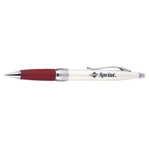 Silver Ballpoint Pen w/Red Grip