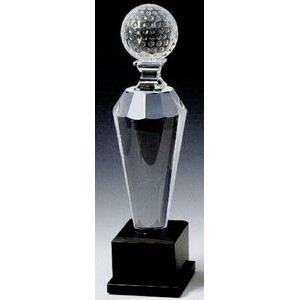 Crystal Golf Award (12"x3 1/8")