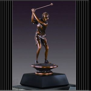 Female Golfer Trophy (4.5"x10")