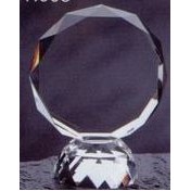 Crystal Faceted Circle Award (4