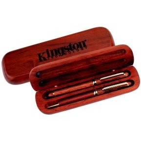 Rosewood Double Pen Box
