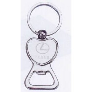 Designer Metal Key Tag (Heart Bottle Opener)