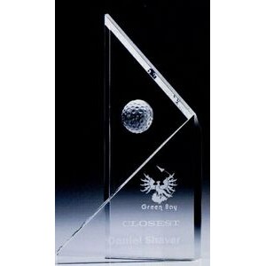 Small Crystal Peak Award w/Golf Ball