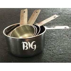 4-Piece Stainless Steel Measuring Cup Set