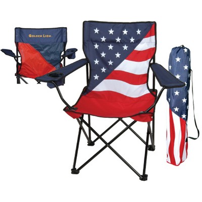 Patriotic Captain Folding Chair