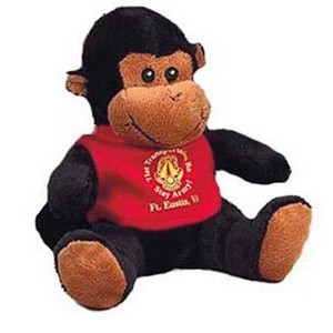 Quincy Monkey Stuffed Animal w/Shirt (5