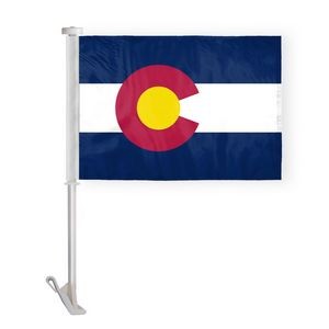 Colorado Car Flags 10.5x15 inch