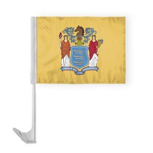 New Jersey Car Flags 12x16 inch