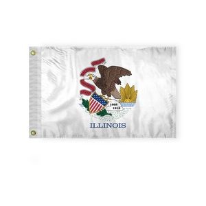 Illinois Flags 12x18 inch