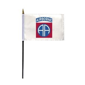 82nd Airborne Stick Flags 4x6 inch