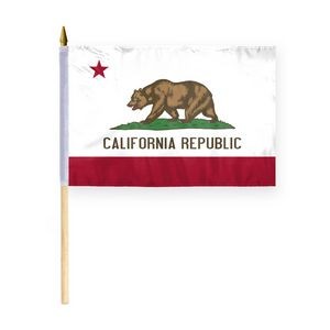 California Stick Flags 12x18 inch
