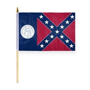 Georgia Stick Flags 12x18 inch (1956-2001)