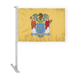 New Jersey Car Flags 10.5x15 inch