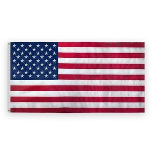 5'X9.5' Cotton 1ply USA Embroidered Flag;