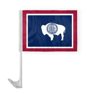 Wyoming Car Flags 12x16 inch