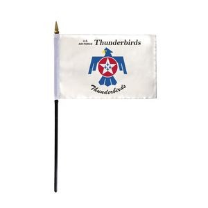Thunderbirds Stick Flags 4x6 inch