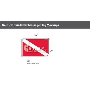 Skin Diver Deluxe Flags 20x30 inch