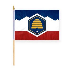 12"X18" ePoly Utah(Design 2023) Stick Flags
