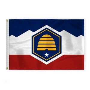 2'X3' 200D Nylon 1ply Utah(Design 2023) Flag