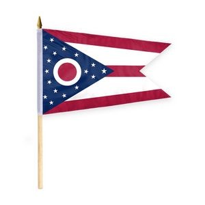 Ohio Stick Flags 12x18 inch