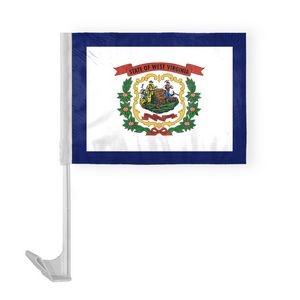 West Virginia Car Flags 12x16 inch