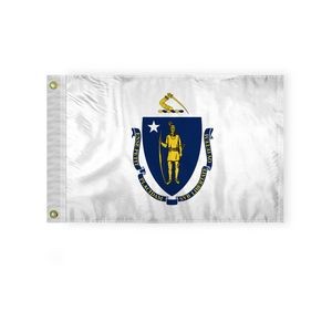 Massachusetts Flags 12x18 inch