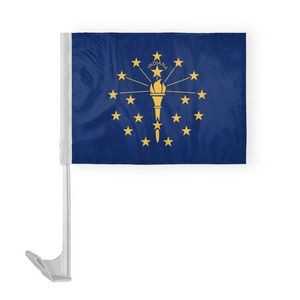 Indiana Car Flags 12x16 inch