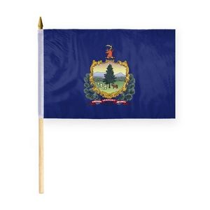 Vermont Stick Flags 12x18 inch