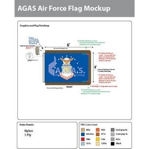 Air Force Parade Flags 4x6 foot