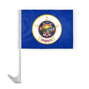 Minnesota Car Flags 12x16 inch