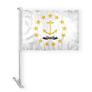 Rhode Island Car Flags 10.5x15 inch