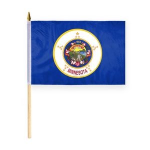 Minnesota Stick Flags 12x18 inch
