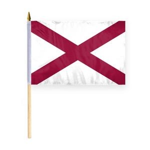 Alabama Stick Flags 12x18 inch