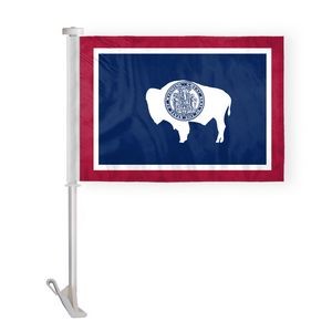 Wyoming Car Flags 10.5x15 inch