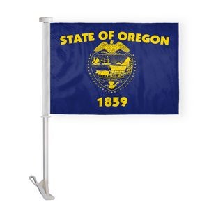 Oregon Car Flags 10.5x15 inch