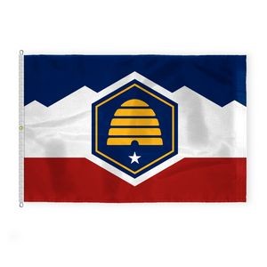 8'X12' 200D Nylon 1ply Utah(Design 2023) Flag