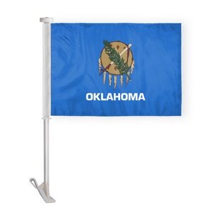 Oklahoma Car Flags 10.5x15 inch