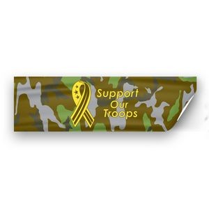 Support Our Troops Window Decals 3x10 Inch (Camouflage)