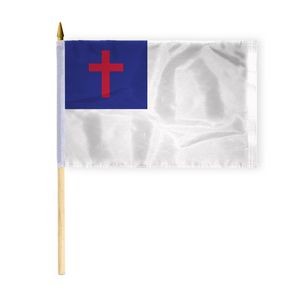 Christian Stick Flags 8x12 inch