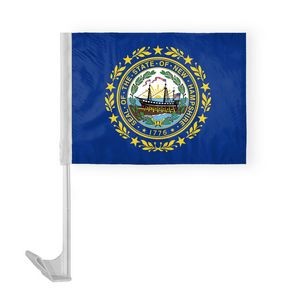 New Hampshire Car Flags 12x16 inch