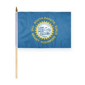 South Dakota Stick Flags 12x18 inch