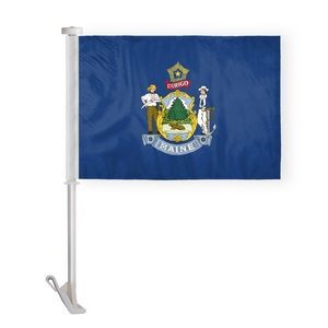 Maine Car Flags 10.5x15 inch