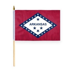 Arkansas Stick Flags 12x18 inch