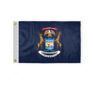 Michigan Flags 12x18 inch