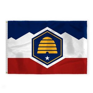 4'X6' 200D Nylon 1ply Utah(Design 2023) Flag