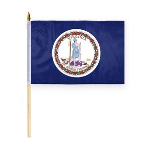 Virginia Stick Flags 12x18 inch