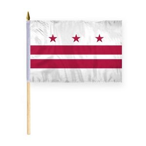 District of Columbia Stick Flags 12x18 inch